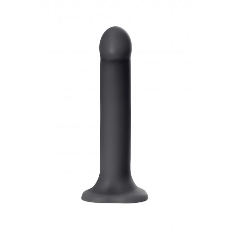 Черный фаллос на присоске Silicone Bendable Dildo XL - 20 см.