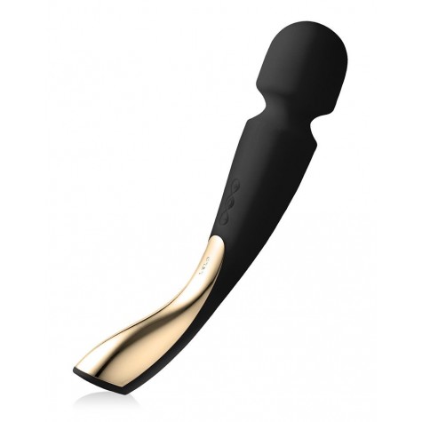 Черный вибромассажёр Lelo Smart Wand 2 Large - 30,4 см.